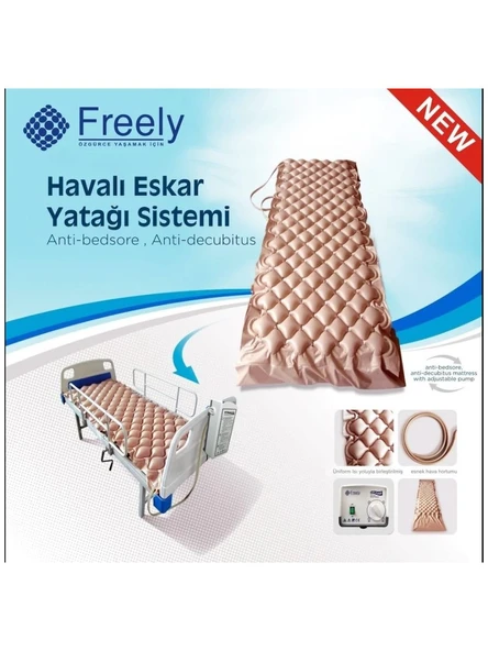 Freely Havalı Yatak Anti-Bedsore Özelliği ile 130 Hava Balonu ve 5 Dakika Hava Dolaşımı ürün görseli 1