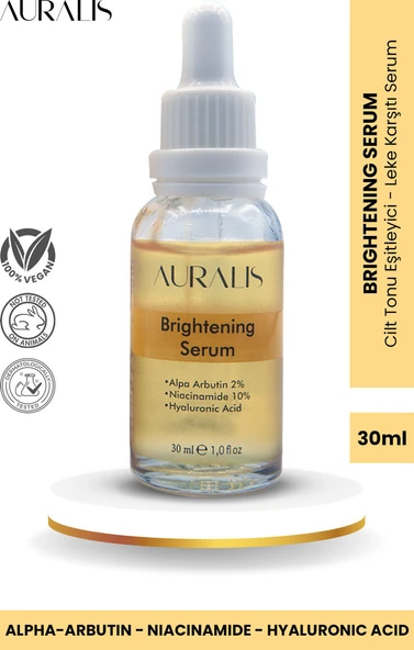 Auralis Leke Karşıtı Cilt Bakım Serumu Aydınlatıcı ve Cilt Tonu Eşitleyici 30 ml ürün görseli 1