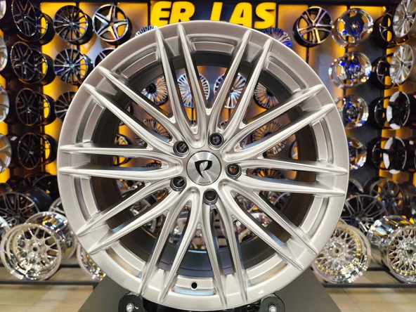 2 Adet BK-5395 9.5*19 5*120 ET37 72.56 HYPER SILVER JANT (Takım) ürün görseli 1