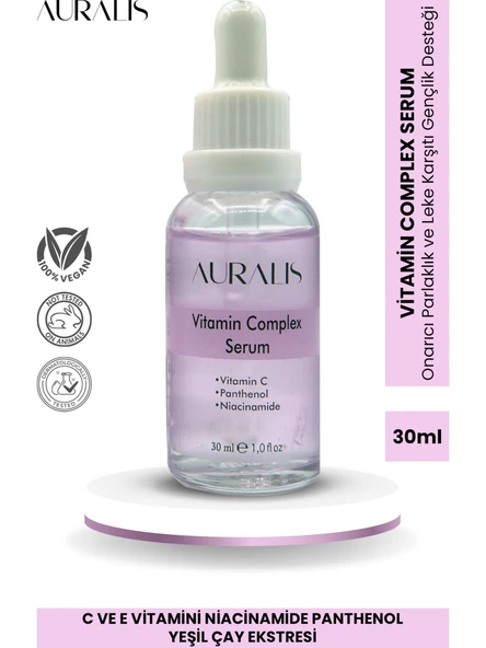 Auralis Vitamin Complex Serum Parlaklık Cilt Bakım Serumu 30 ml ürün görseli 1