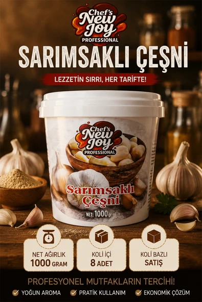 Sarımsaklı Çeşni 1000 G X 8 Adet - 1 Koli (Koli Bazlı Avantaj Paketi) ürün görseli 1