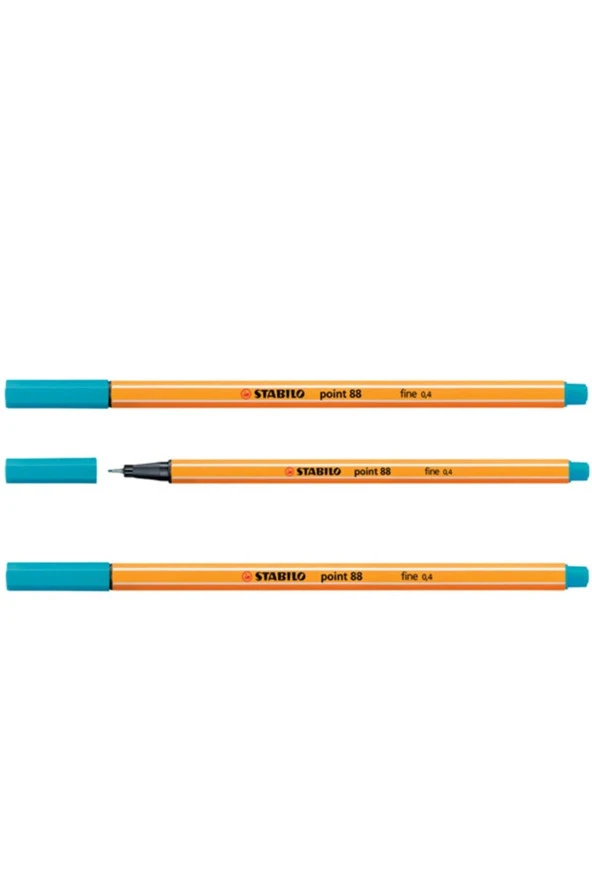 Stabilo Keçe Uçlu İnce Kalem 88 Point 0.4 MM Açık Mavi 88/31 (10 Lu Paket) ürün görseli 1
