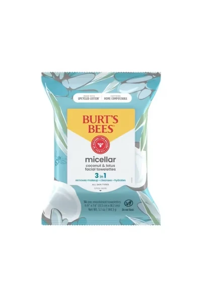 Burt's Bees Makyaj Temizleme Mendili Micellar 3’ü 1 30’lu ürün görseli 1