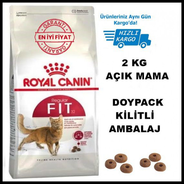 Royal Canin FHN Fit 32 Yetişkin Kedi Maması 2 KG (SÜRPRİZ HEDİYELİ)  SKT:09.06.2027 ürün görseli 1