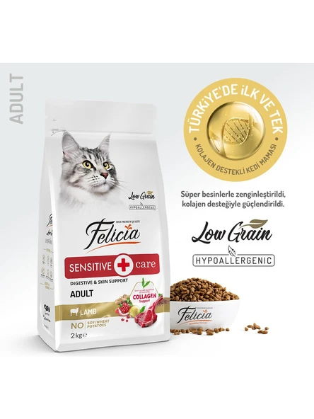Felicia Kuzu Etli 2 kg Yetişkin Kedi Maması ürün görseli 1