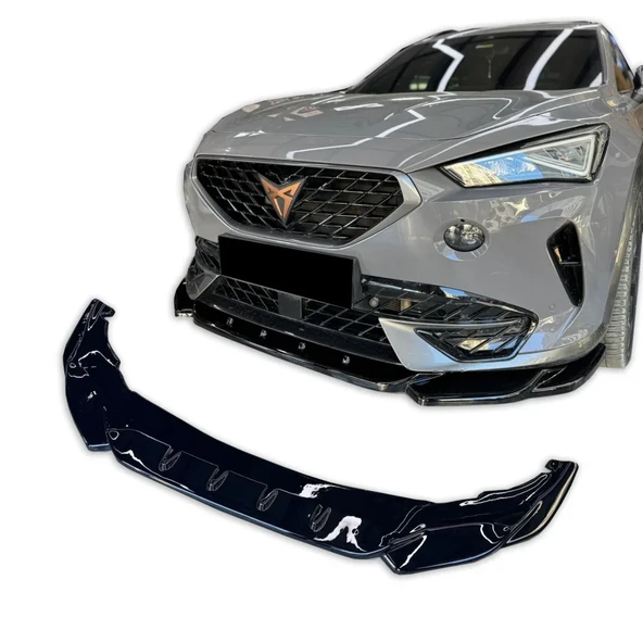 Cupra Formentor Uyumlu Araca Özel Ön Lip (Parlak Siyah Boyalı) ürün görseli 1