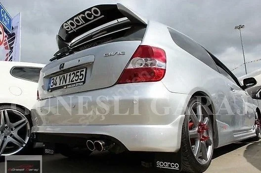 Honda 2002 Uyumlu - 2006 Hatchback Typer Çift Kat Spoiler (Fiber) ürün görseli 1