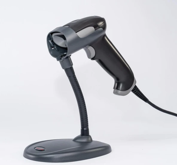 EMEA USB kit: Omni-directional, 1D, PDF, 2D, black scanner (1470g2D-2), flexible presentation stand (STND-15F03-009-6), USB Type A 1 ürün görseli 1
