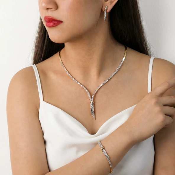 Altın Üçlü Set T079665-T079666-T079667 ürün görseli 1