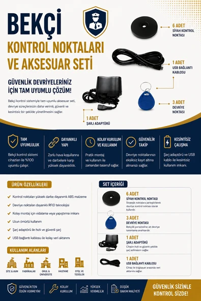 Bekçi Devriye Kontrol Sistemi Set - Resim 3