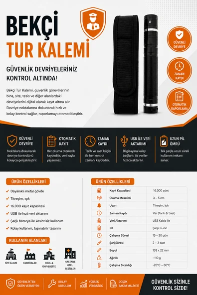Bekçi Devriye Kontrol Sistemi Set - Resim 2