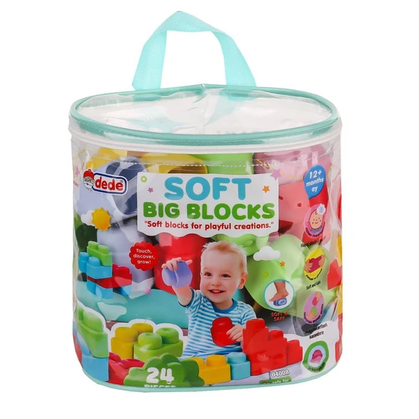 04008 Yumuşak Big Bloklar Çanta 24 Parça -Fentoys ürün görseli 1