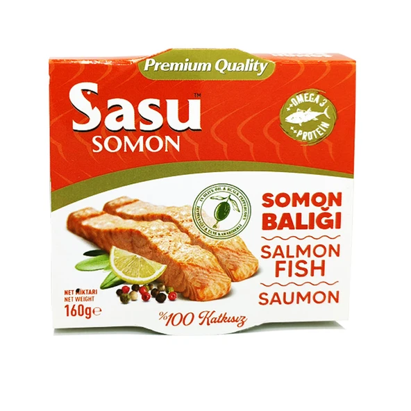 Sasu Zeytinyağlı Somon Balığı 160 gr Bütün Dilim ürün görseli 1