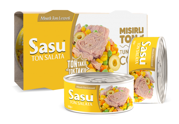 Sasu Mısırlı Ton Salata 2x160G İri Parça ürün görseli 1