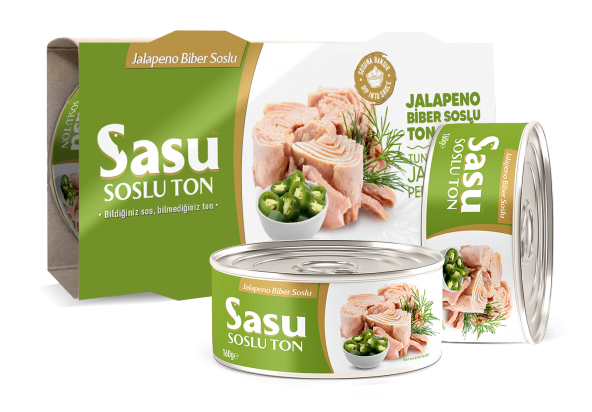 Sasu Jalapeno Biber Soslu Ton Balığı 2X160 G Bütün Dilim ürün görseli 1