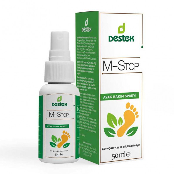 Destek M-stop Ayak Bakım Spreyi 50 ml ürün görseli 1