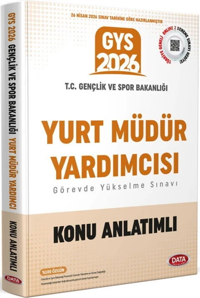 Data Yayınları 2026 GYS Gençlik Ve Spor Bakanlığı Yurt Müdür Yardımcısı Konu Anlatımlı ürün görseli 1