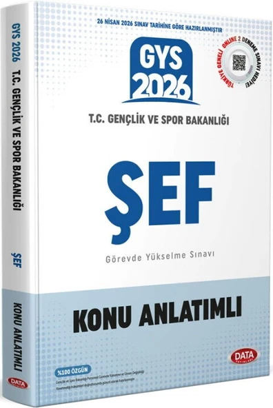 Data Yayınları 2026 GYS Gençlik Ve Spor Bakanlığı Şef Konu Anlatımlı ürün görseli 1