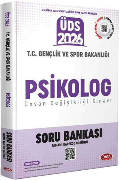 Data Yayınları 2026 ÜDS Gençlik Ve Spor Bakanlığı Psikolog Soru Bankası ürün görseli 1