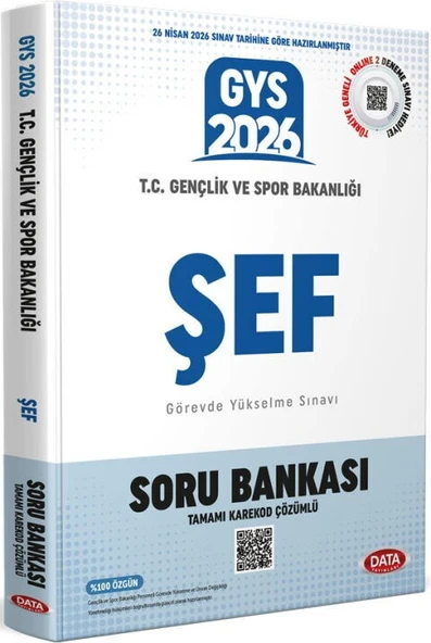 Data Yayınları 2026 GYS Gençlik Ve Spor Bakanlığı Şef Soru Bankası ürün görseli 1
