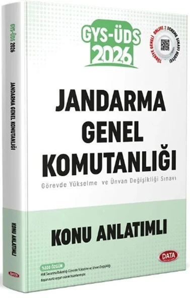 Data Yayınları 2026 GYS ÜDS Jandarma Genel Komutanlığı Konu Anlatımlı ürün görseli 1