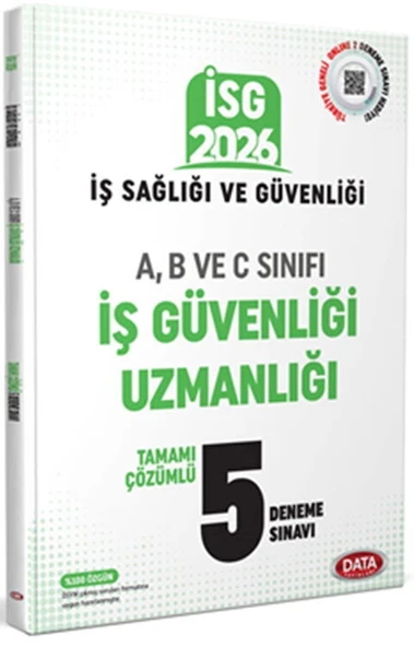 Data Yayınları 2026 İş Sağlığı Güvenliği A-B ve C İş Güvenliği Uzmanlığı 5 Deneme ürün görseli 1