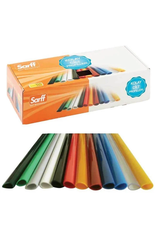 Sarff Profil Sırtlık Plastik Orta Oval 45 Yaprak 10 MM Beyaz (100 Lü Paket) ürün görseli 1