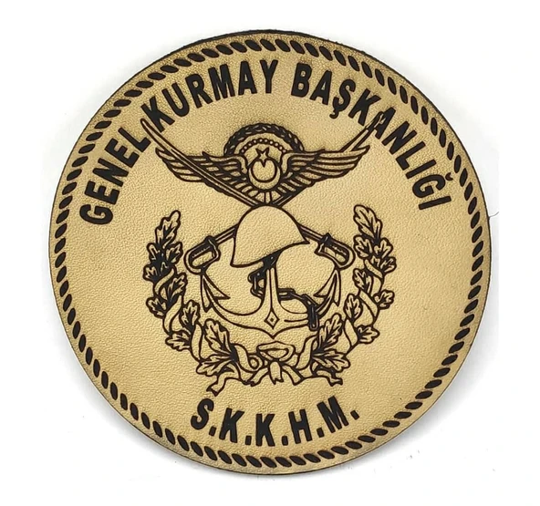 Genel Kurmay Başkanlığı Deri PEÇ - Arma - Askeri Patch ürün görseli 1