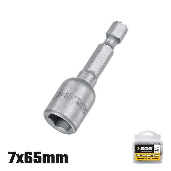 SGS MANYETİK SOMUN ADAPTÖRÜ 7MM*65MM 10 ADET SGS2483 ürün görseli 1