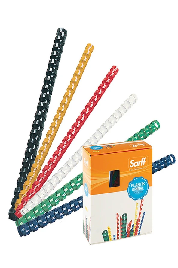 Sarff Spiral Plastik 310 Sayfa 32 MM Beyaz (50 Li Paket) ürün görseli 1