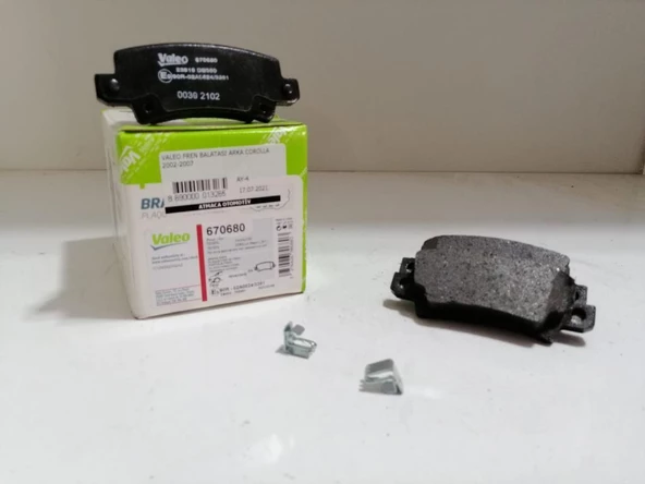 VALEO FREN BALATASI ARKA COROLLA 2002-2007 ürün görseli 1