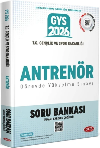 Data Yayınları 2026 GYS T.C. Gençlik ve Spor Bakanlığı Antrenör Soru Bankası ürün görseli 1