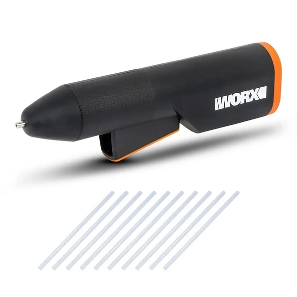 WORX WX746.9 MAKERX 20Volt Profesyonel Sıcak Mum Silikon Tabancası + 10 Silikon (Akü Dahil Değildir) ürün görseli 1