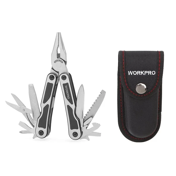 WORKPRO WP382009 15 IN 1 Çok Fonksiyonlu Profesyonel Pense Seti + Taşıma Kılıfı ürün görseli 1