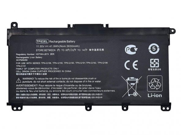 Hp TF03XL Notebook Bataryası - pili - Resim 4