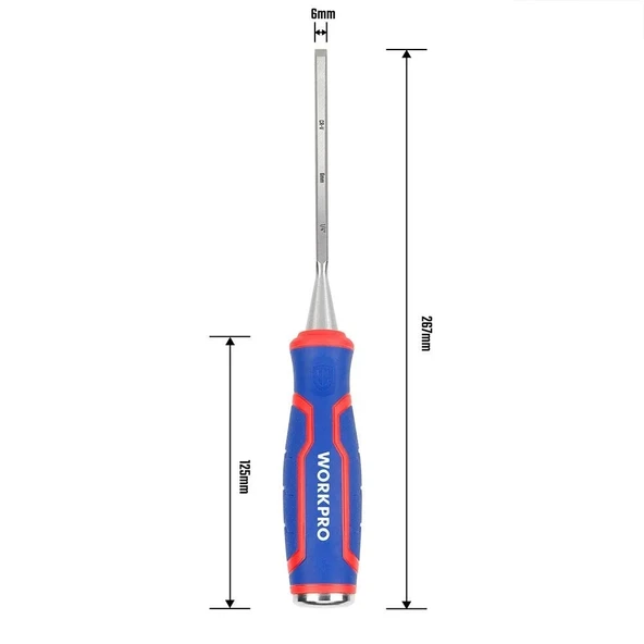 WORKPRO WP243004 6MM Profesyonel İskarpela - Resim 5