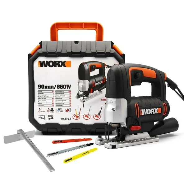 WORX WX478.1 650Watt Profesyonel Devir Ayarlı Dekupaj Testere ürün görseli 1