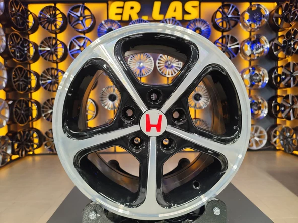 4 Adet HONDA ORIJINAL 6.5*15 5*114.3 ET45 64.1 BLACK MACK JANT REVİZE EDİLMİŞ (Takım) ürün görseli 1