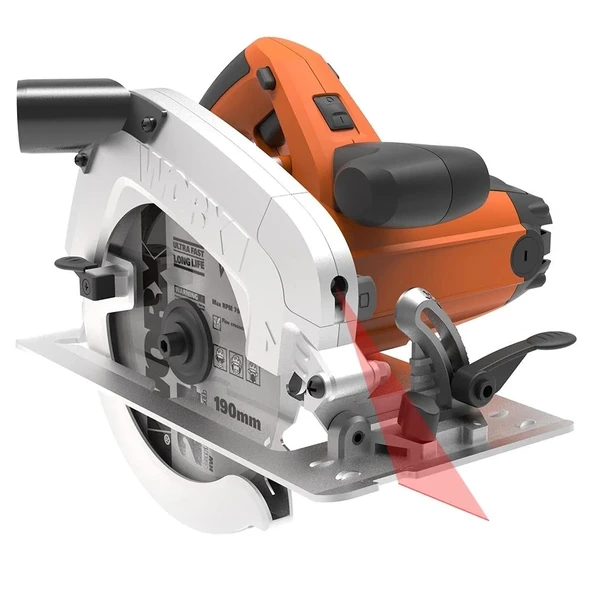 WORX WX445 1600Watt 190mm Profesyonel Lazerli Daire Testere ürün görseli 1