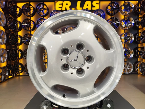 4 Adet MERCEDES ORIJINAL 6.5*15 5*112 ET37 66.6 SILVER JANT REVİZE EDİLMİŞ (Takım) ürün görseli 1