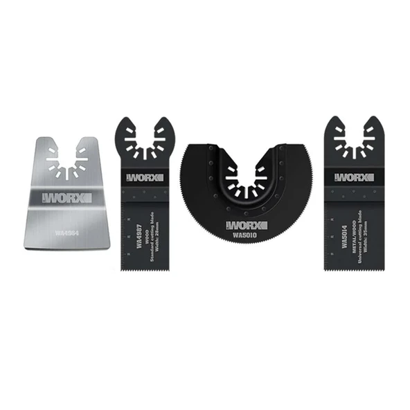 WORX WA5092 4 Parça Universal Metal, Ahşap Kesme ve Raspalama Aksesuar Seti ürün görseli 1