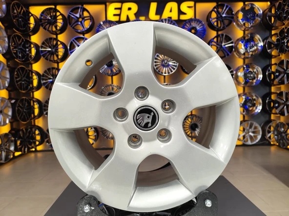 4 Adet SKODA ORIJINAL 6.5*15 5*112 ET50 57.1 SILVER JANT REVİZE EDİLMİŞ (Takım) ürün görseli 1