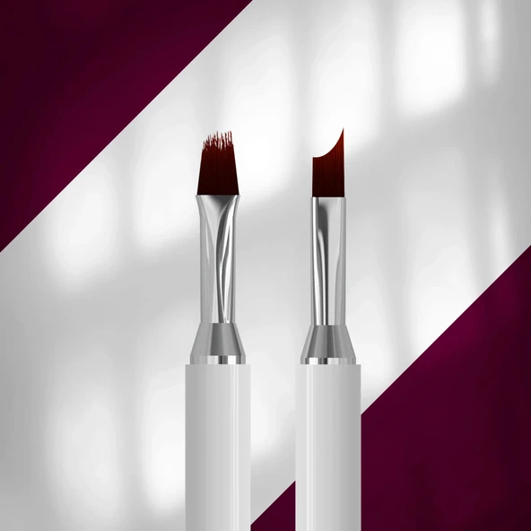 Staleks Exclusive Çift Uçlu Sentetik Nail Art Ombre Gradyan Fırçası 11-10mm Manyetik Kapaklı NBX-07/12 ürün görseli 1