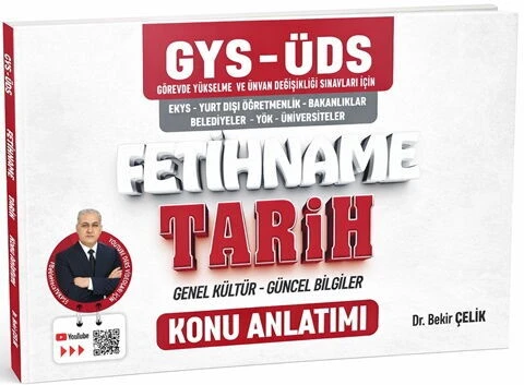 Bekir Çelik GYS ÜDS FETİHNAME Tarih Genel Kültür Güncel Bilgiler Konu Anlatımı ürün görseli 1