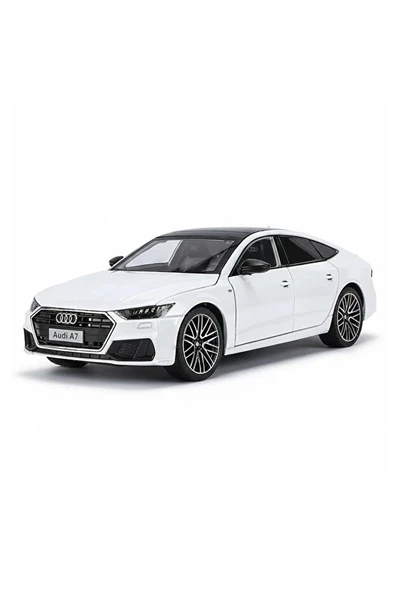 Hobbiez World Audi A7 Diecast Beyaz 1/24 Model Araba ürün görseli 1