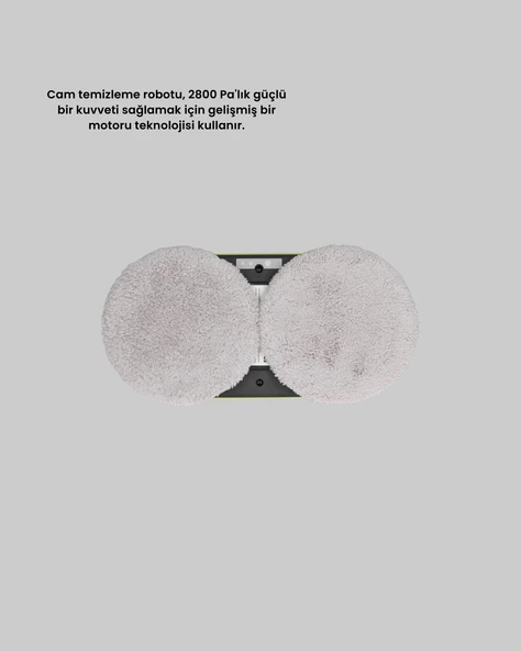 Çift Diskli Güvenli Otomatik Cam Silme Robotu - Resim 3