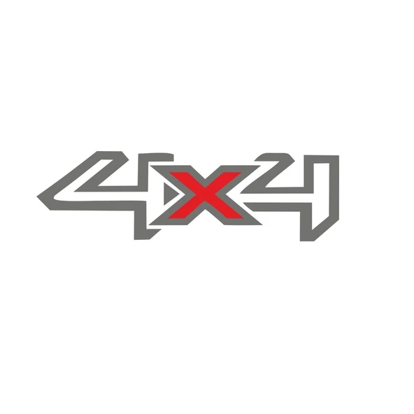 4X4 Off Road Oto Sticker - Araba Sticker - 4X4 Ölçüler 24.5X6.2 ürün görseli 1