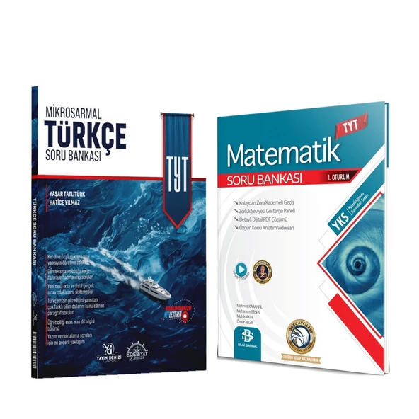 Edebiyat Denizi TYT Türkçe ve Bilgi Sarmal Matematik Soru Bankası Seti 2 Kitap ürün görseli 1