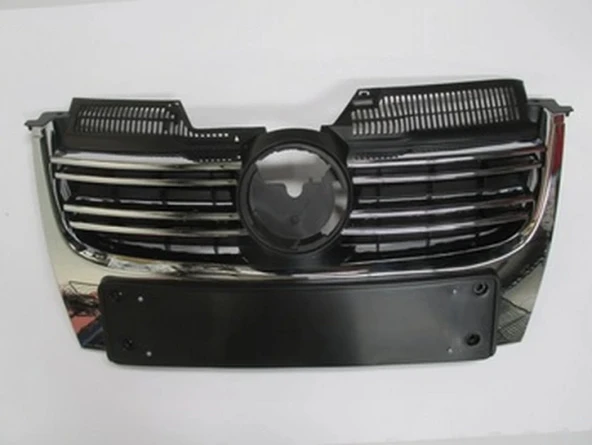 Volkswagen Jetta 5 2006-2010 Ön Panjur (Nikelaj Kaplamalı) Sensör Deliksiz (Plakalık 52 Cm) (Bfn) (Adet) (Oem No:1K58536 ürün görseli 1