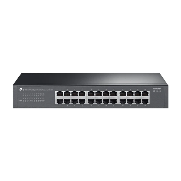 LS1024G, Green Tech, 24 Port GigaBit, Yönetilemez, Metal Kasa, Masaüstü Switch